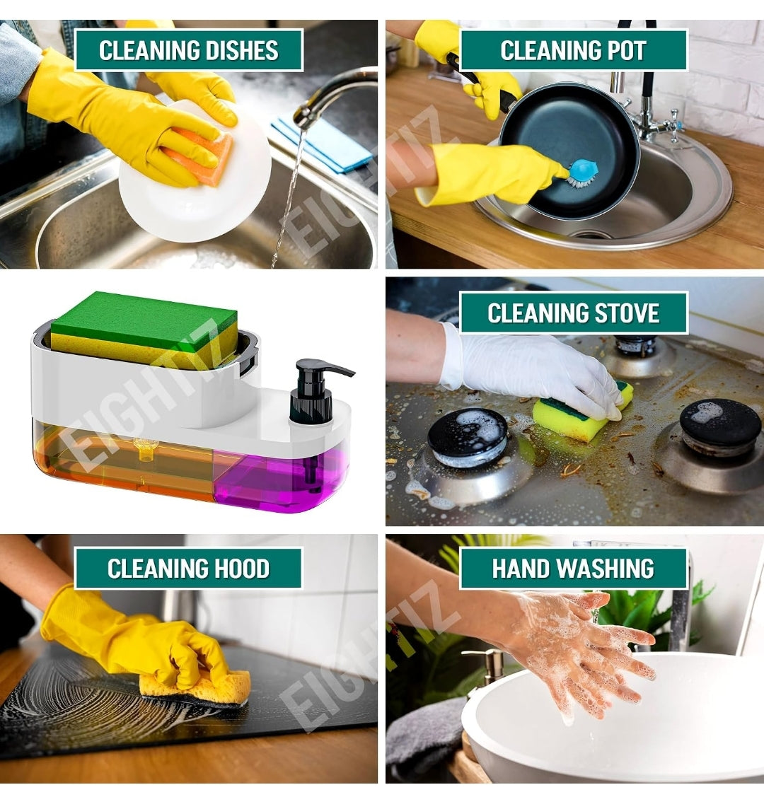 Liquid Dispenser Sponge Holder